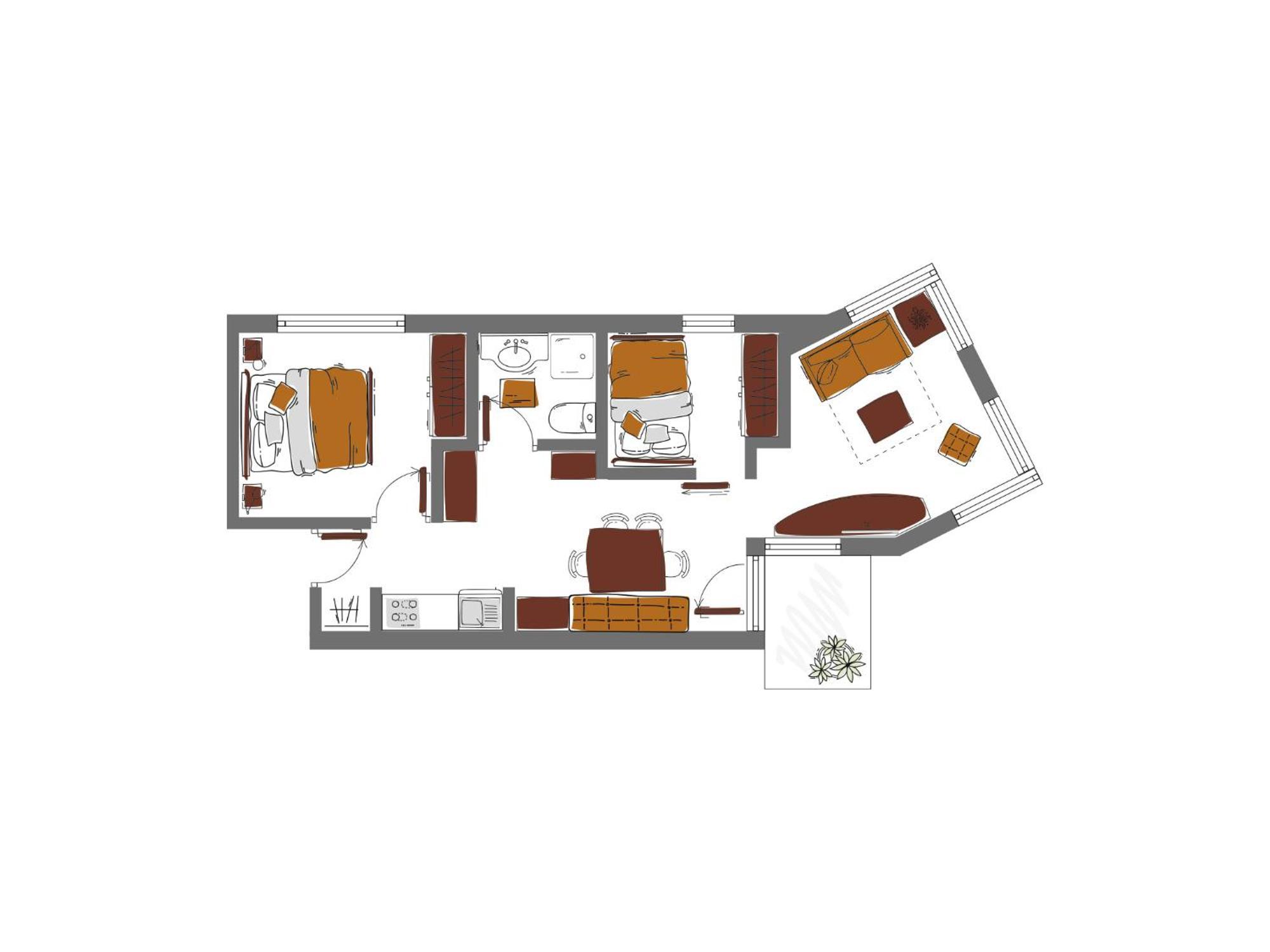 Schoenblick - Gurgl B&B Обергургль Номер фото